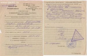 Прохождение ВВК, Выписка из амбулаторной карты за последние 5 лет