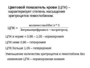 Гемоглобин в норме а цветовой показаель низкий